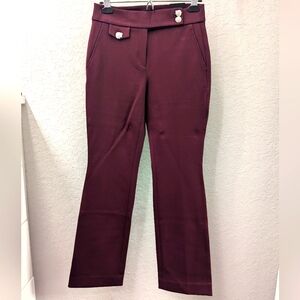 WHBM SZ2 slim boot luxe stretch slacks NWT